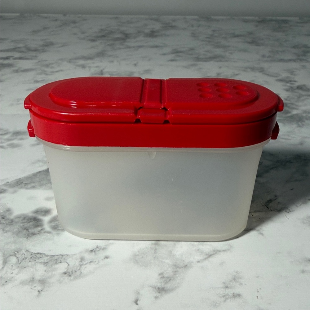 Red and Clear Food Storage Container